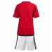 Manchester United Barnkläder Hemma matchtröja till baby 2023-24 Kortärmad (+ Korta byxor) Billigt